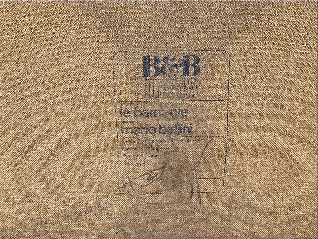 Divano due posti Le bambole di Mario Bellini per B&B, 1973 6