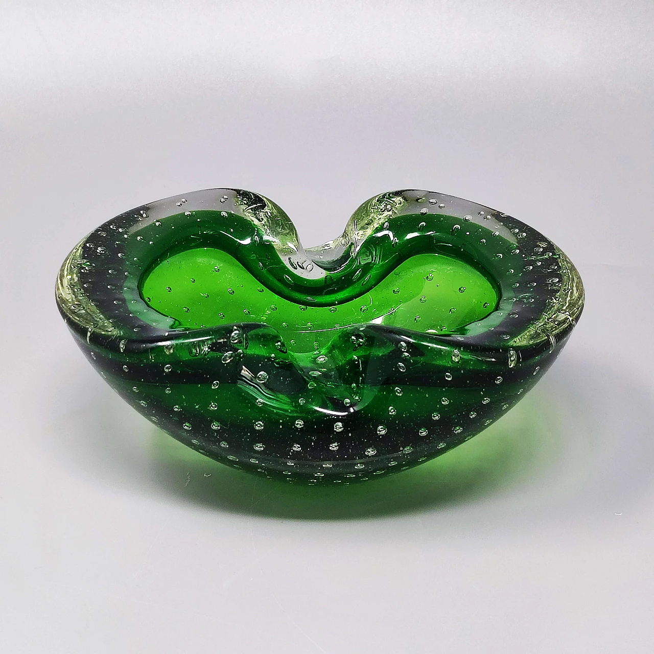 Submerged Murano glass ashtray by Flavio Poli for Seguso, 1960s 1