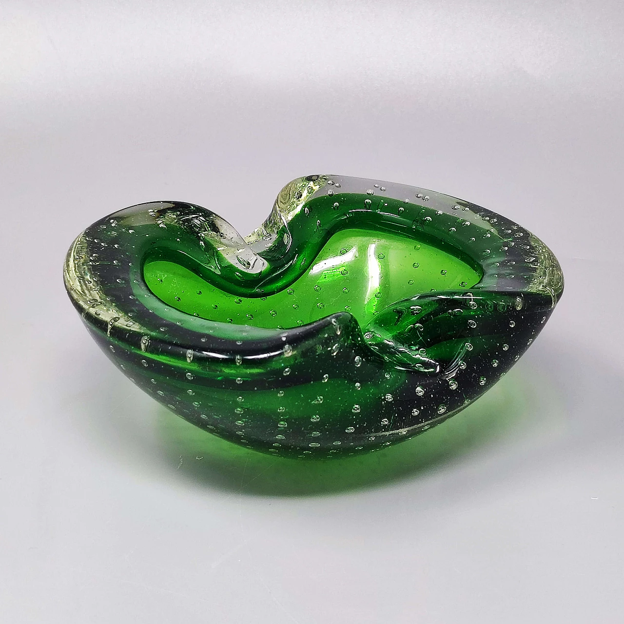 Submerged Murano glass ashtray by Flavio Poli for Seguso, 1960s 2