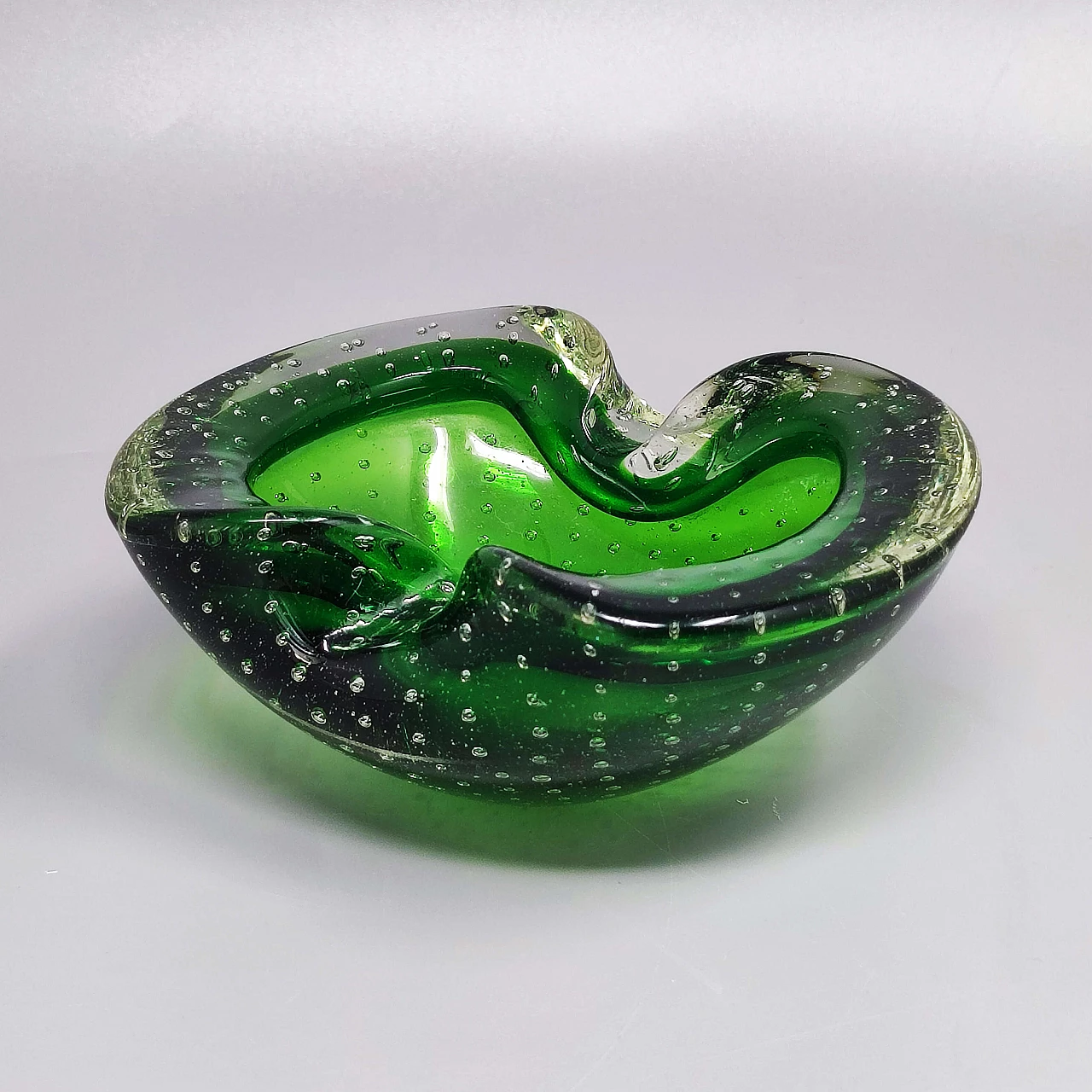 Submerged Murano glass ashtray by Flavio Poli for Seguso, 1960s 3