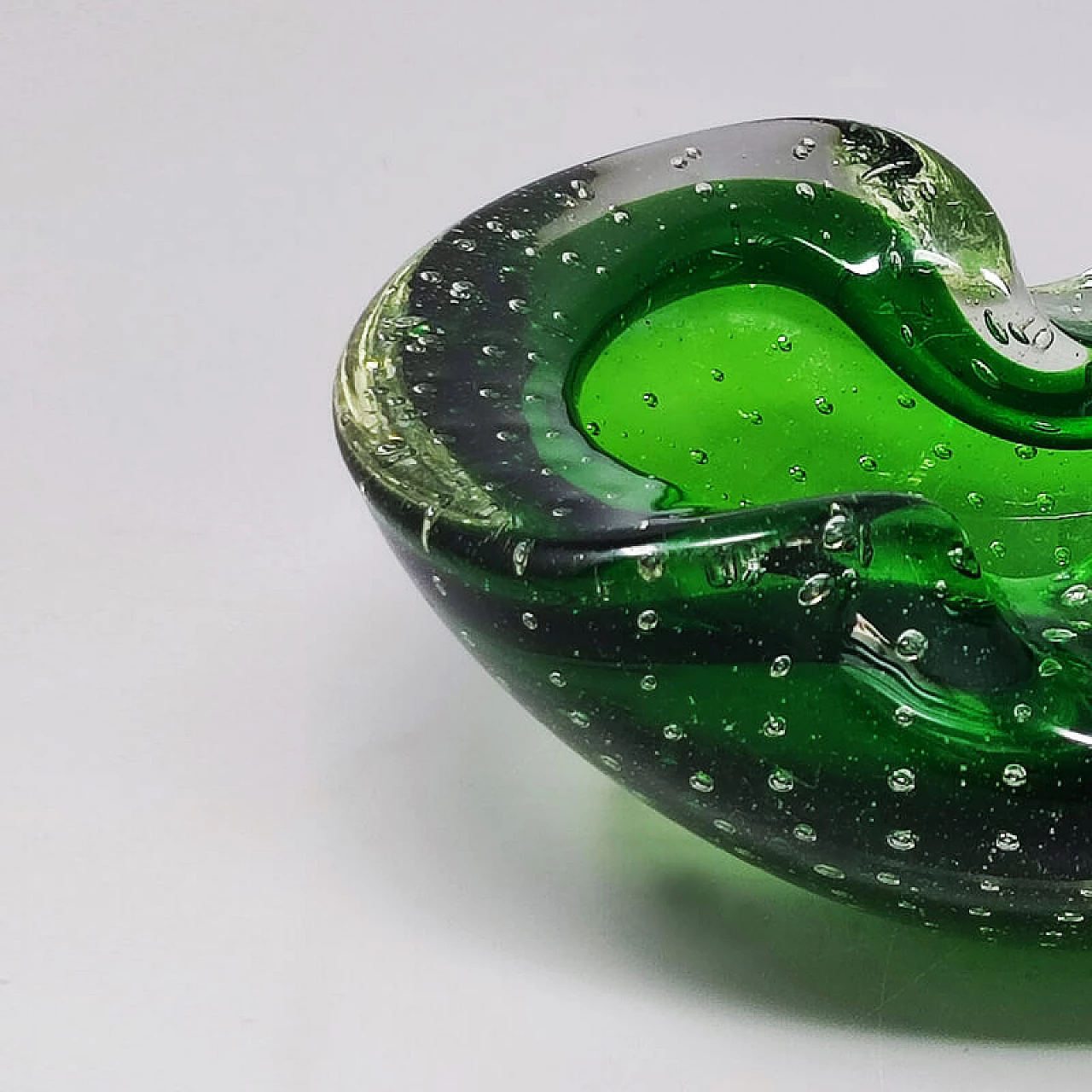 Submerged Murano glass ashtray by Flavio Poli for Seguso, 1960s 5