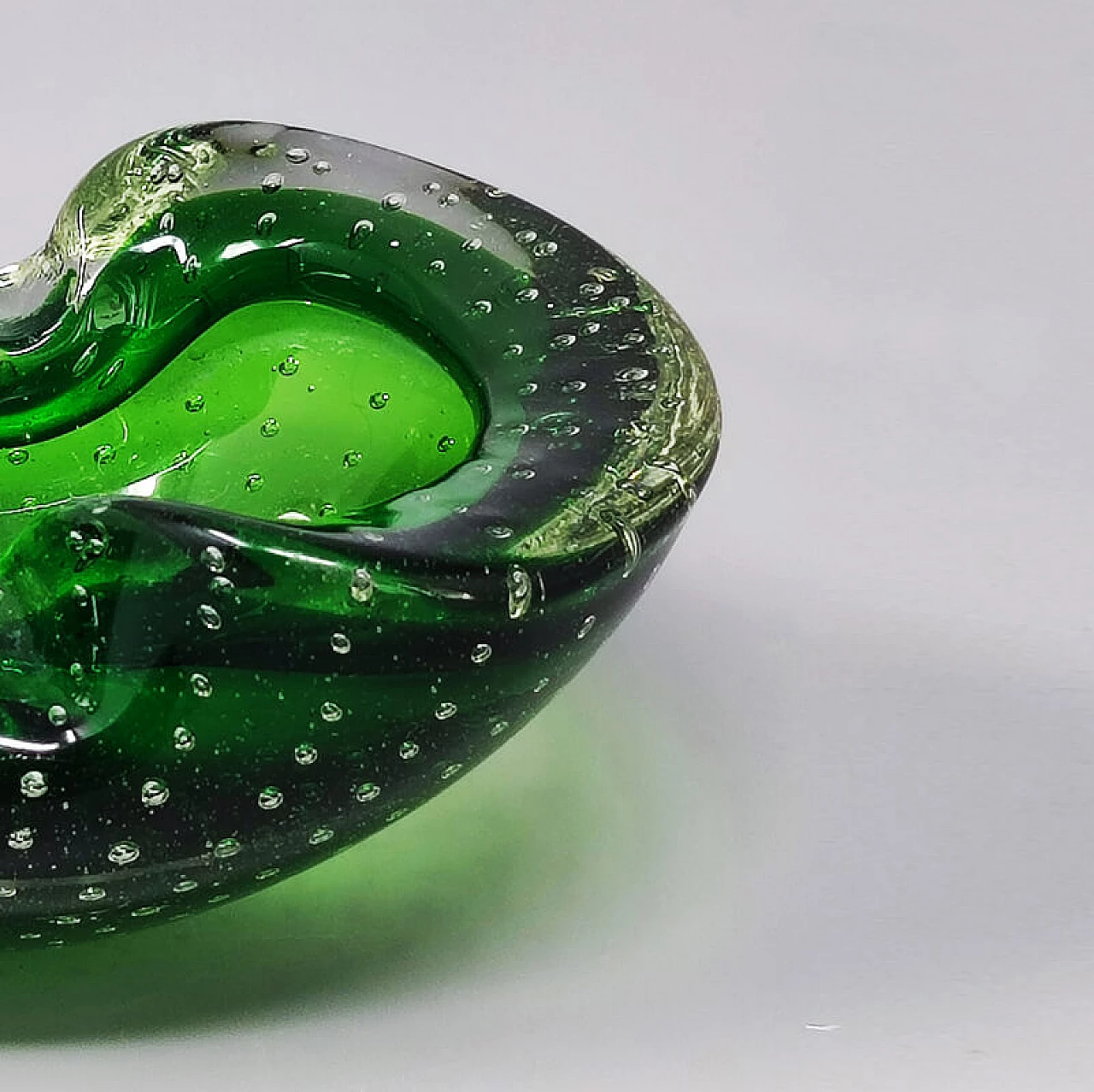 Submerged Murano glass ashtray by Flavio Poli for Seguso, 1960s 6