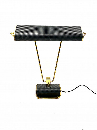 Brass table lamp N71 by Eileen Gray for Jumo, 1935
