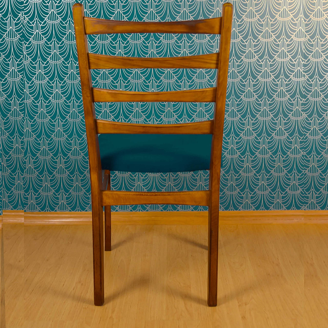 Chair in beech with padded seat by Lübke, 1960s 3