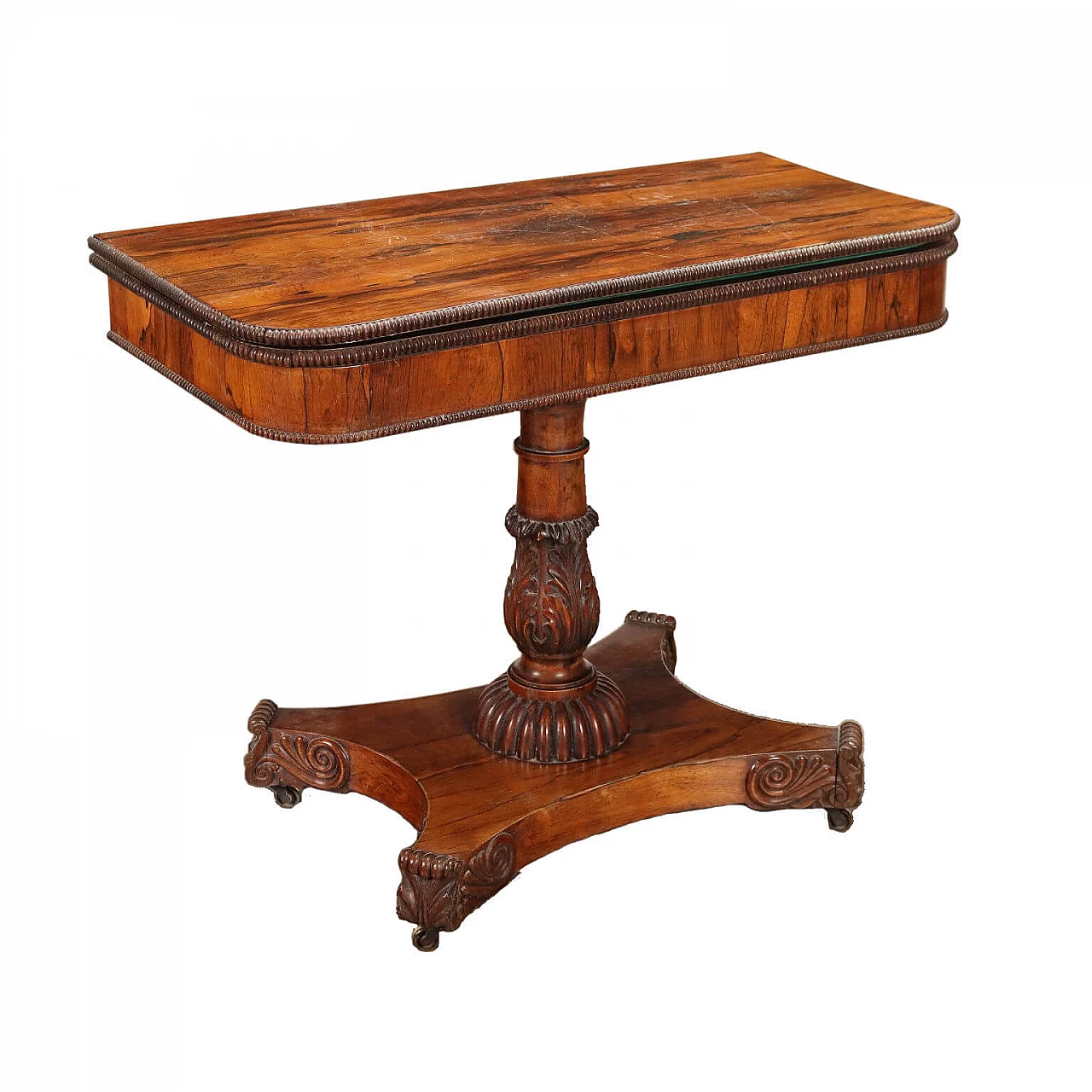 Tavolino da gioco inglese Vittoriano, metà '800 1