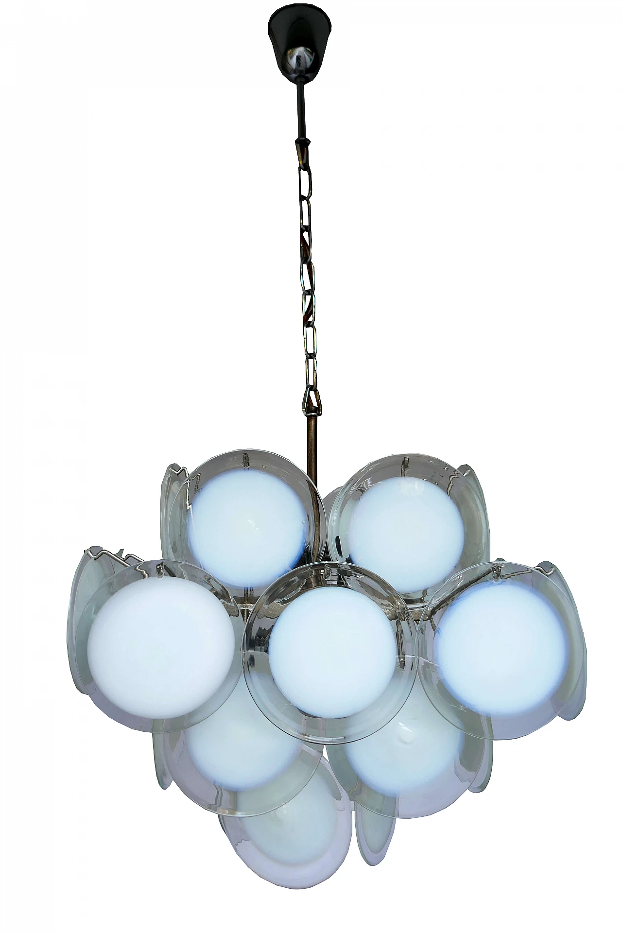 Murano glass chandelier by Vistosi, 1970s 1