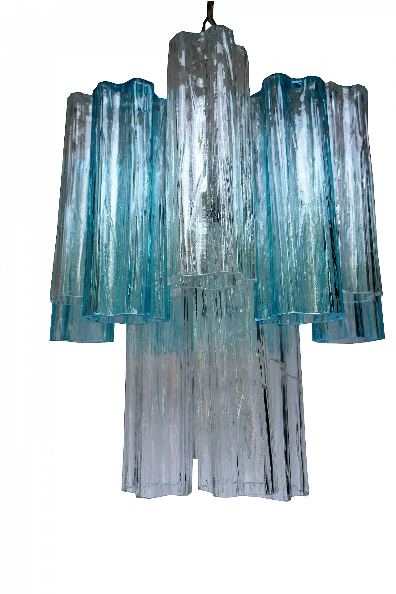 Tronchi glass chandelier for Venini, 1960s 5