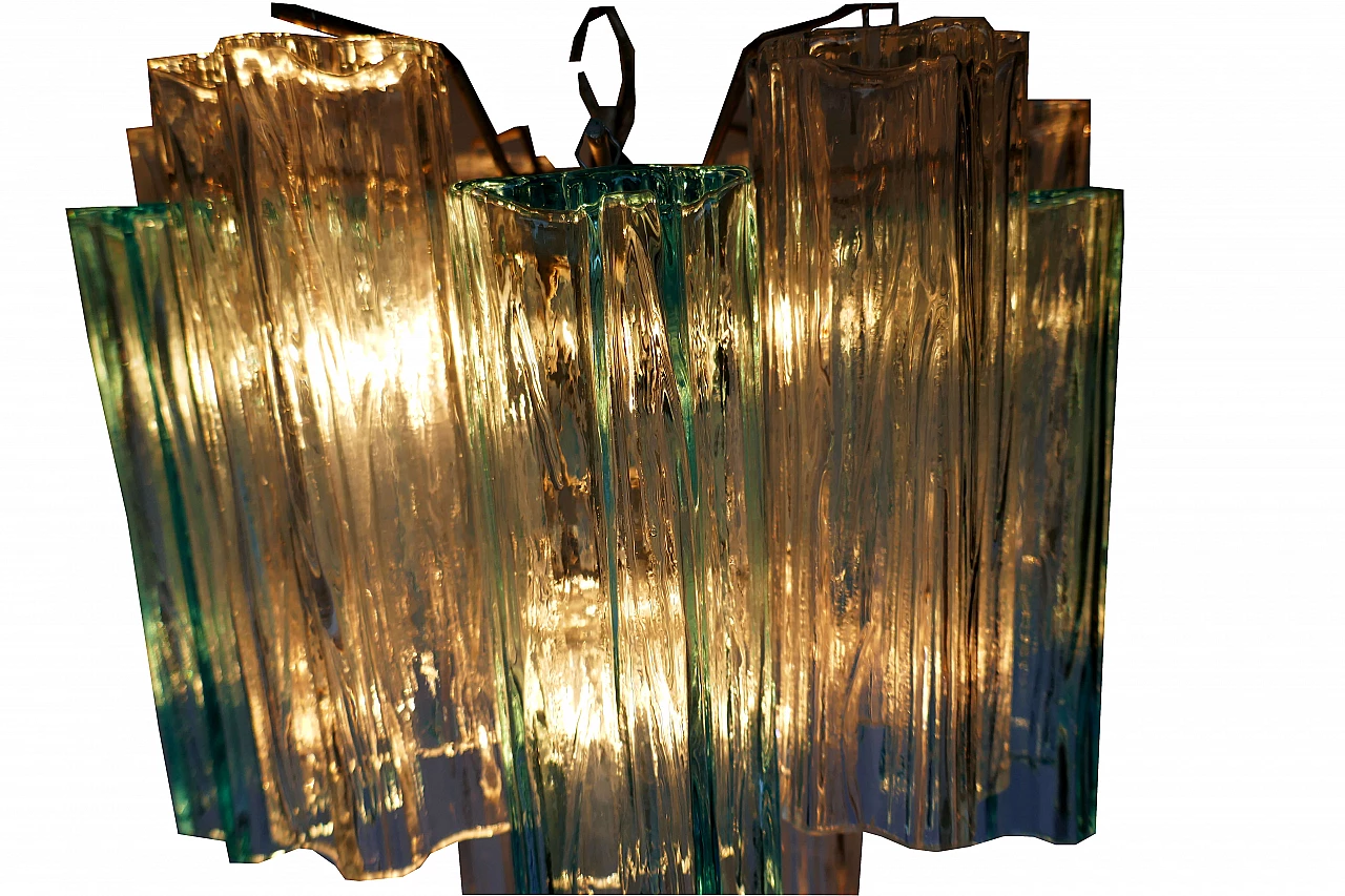 Tronchi glass chandelier for Venini, 1960s 7
