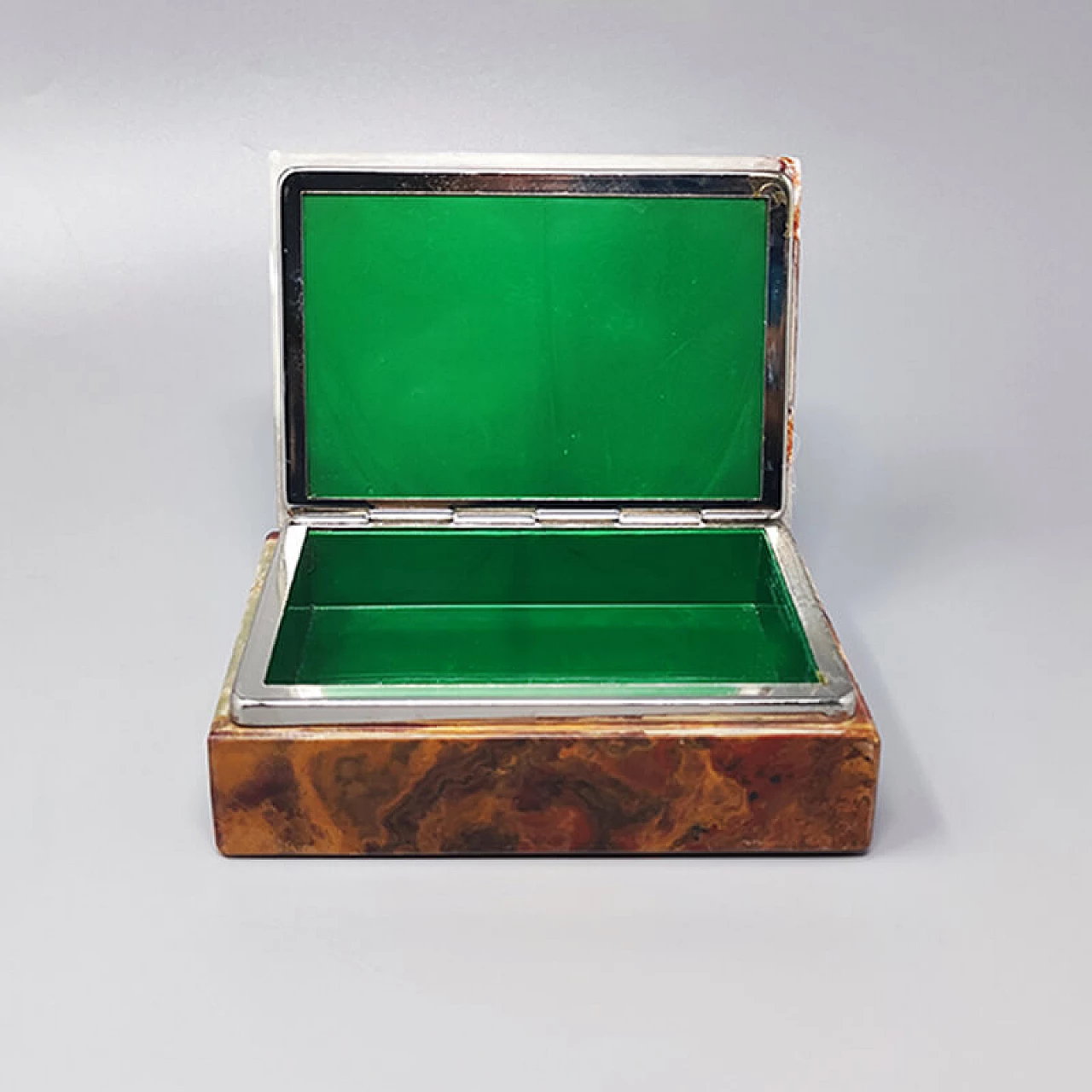 Box in multicolor onyx and metal, 1960s 4