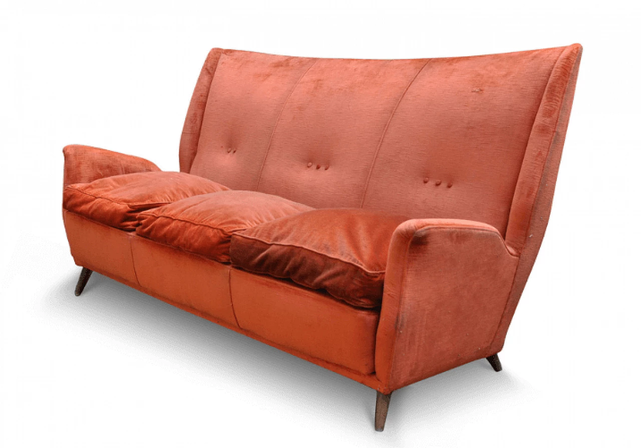 Three-seater sofa attributed to Gio Ponti, 1950s 2