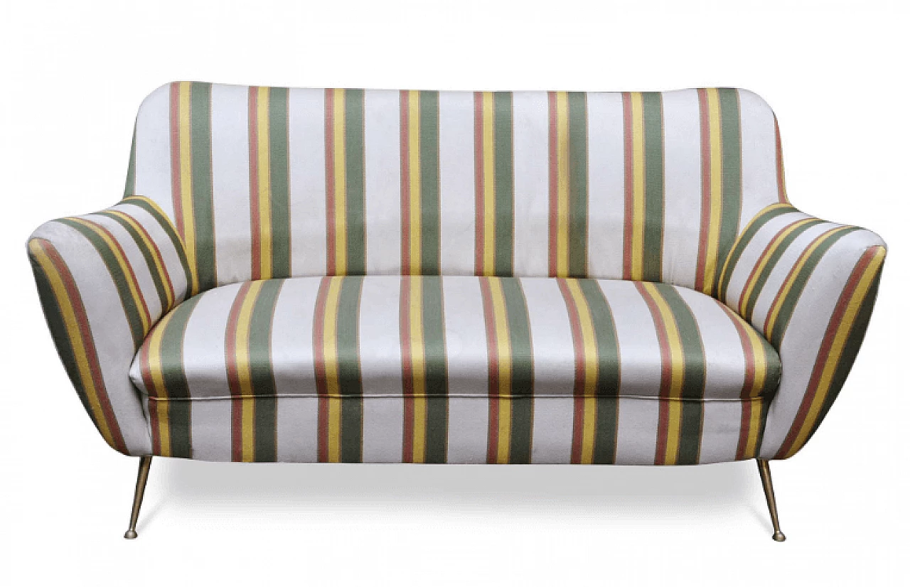Striped sofa attributed to Gio Ponti, 1950s 1