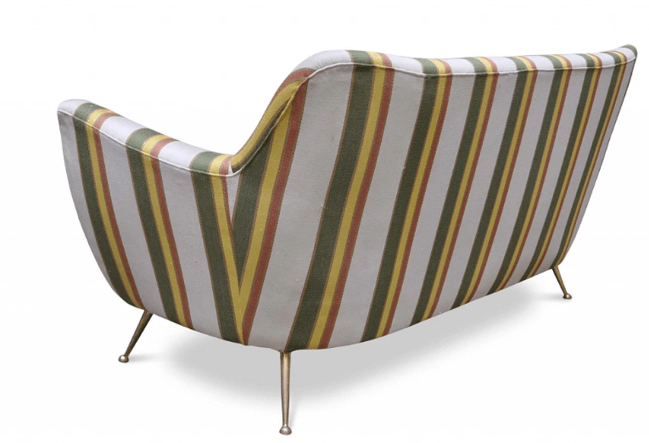 Striped sofa attributed to Gio Ponti, 1950s 4