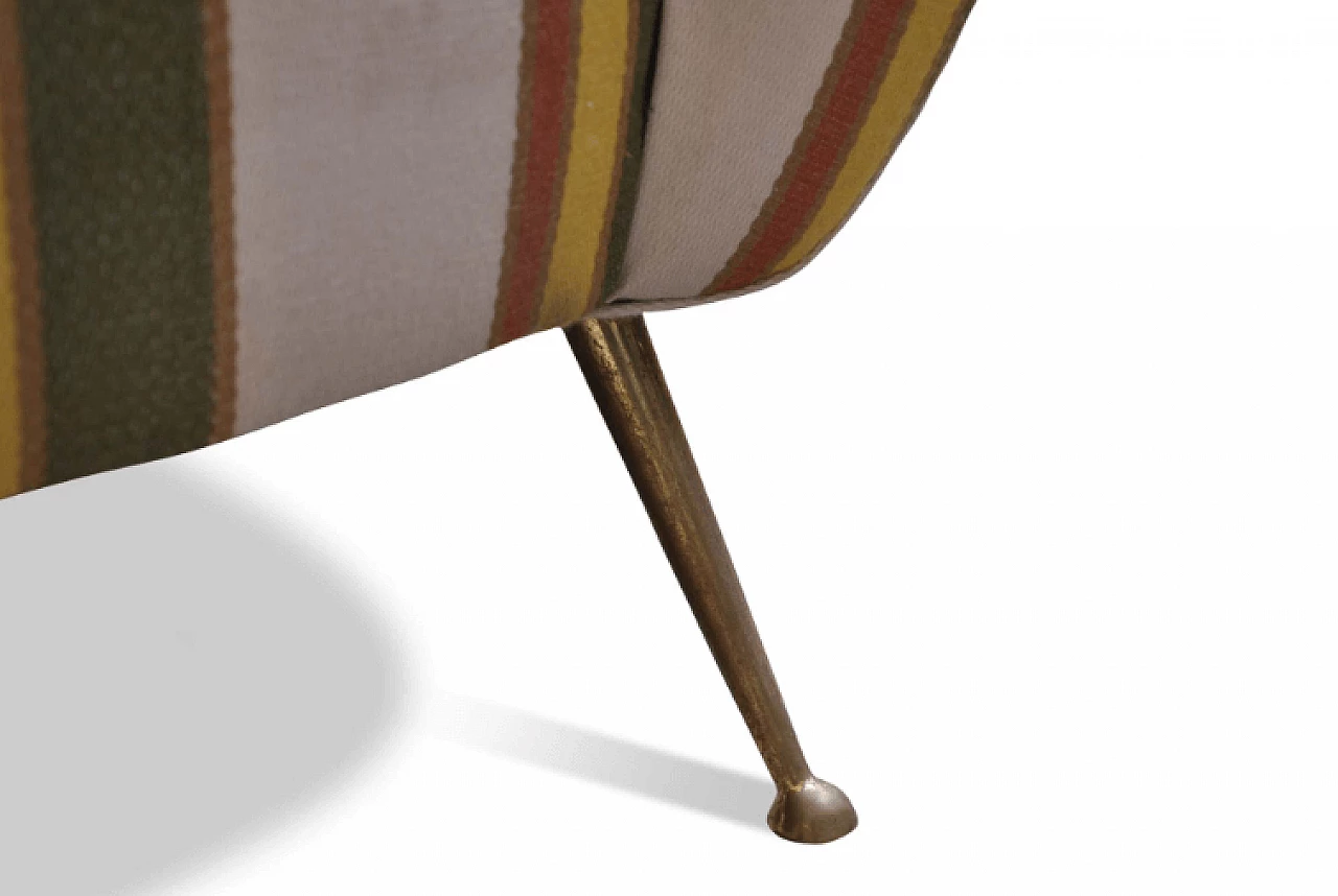 Striped sofa attributed to Gio Ponti, 1950s 6