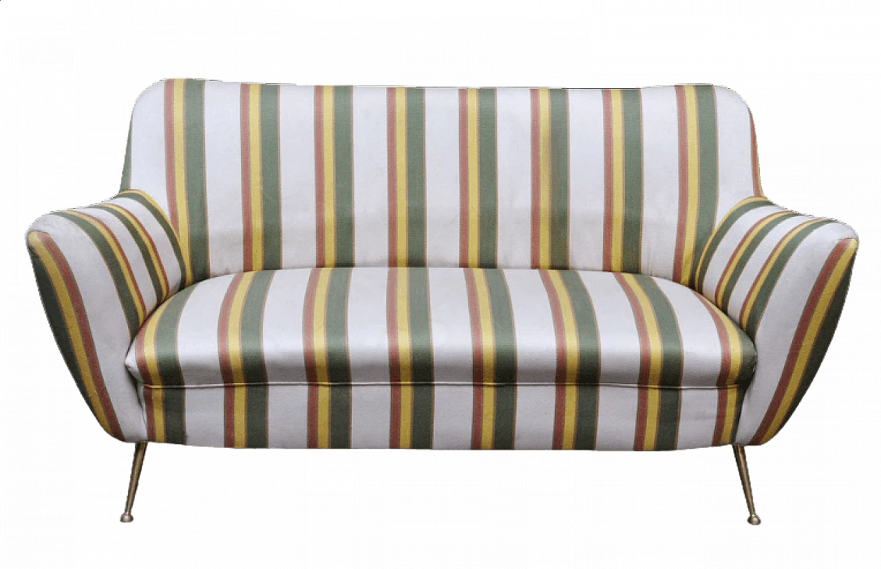 Striped sofa attributed to Gio Ponti, 1950s 8