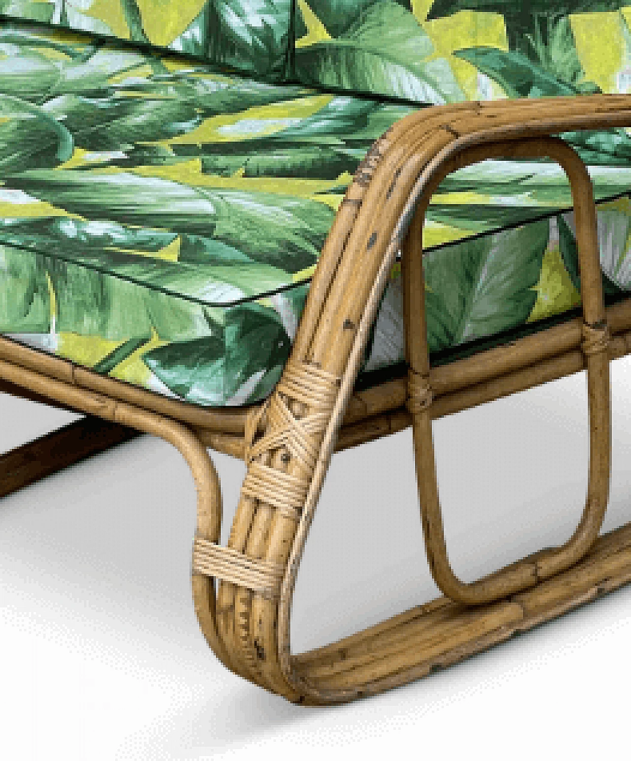 Rattan sofa by Tito Agnoli for Bonacina, 1960s 1