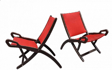 Pair of Ninfea armchairs by Gio Ponti for Fratelli Reguitti, 1950s