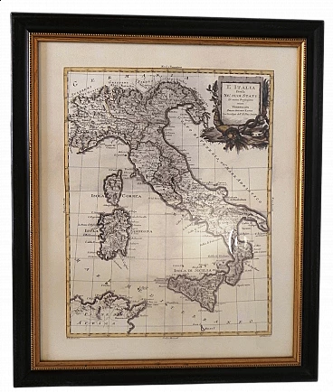 Riproduzione di cartografia dell'Italia e i suoi stati nel 1782, 2012