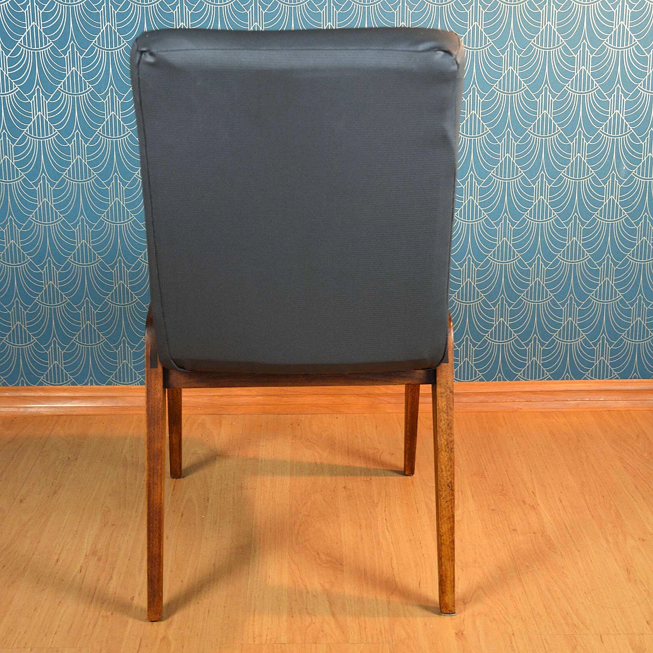 Aga 200-104 upholstered beech chair by Józef Chierowski, 1970s 5