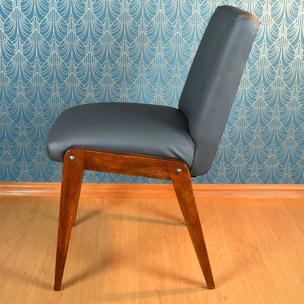 Aga 200-104 upholstered beech chair by Józef Chierowski, 1970s 7