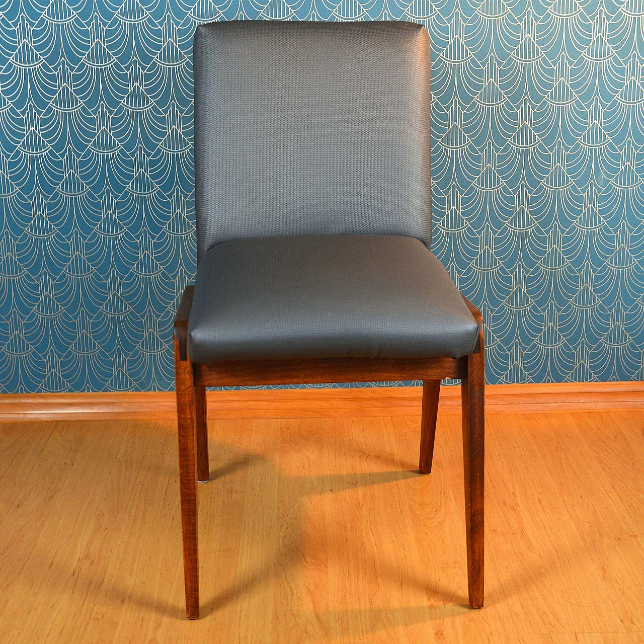 Aga 200-104 upholstered beech chair by Józef Chierowski, 1970s 8