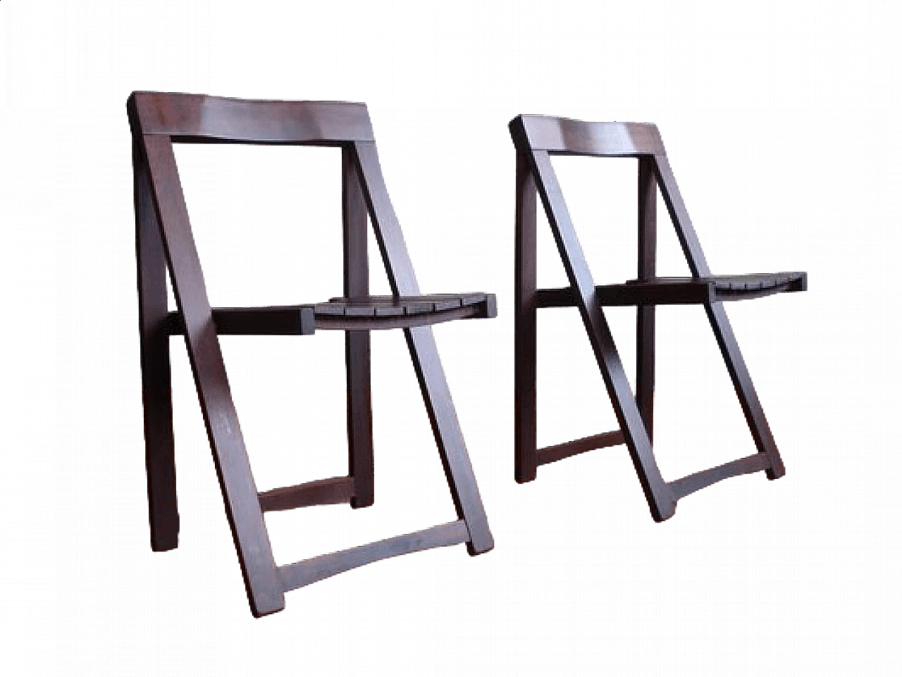 6 Beech folding chairs by Aldo Jacober for Alberto Bazzani, 1960s 27