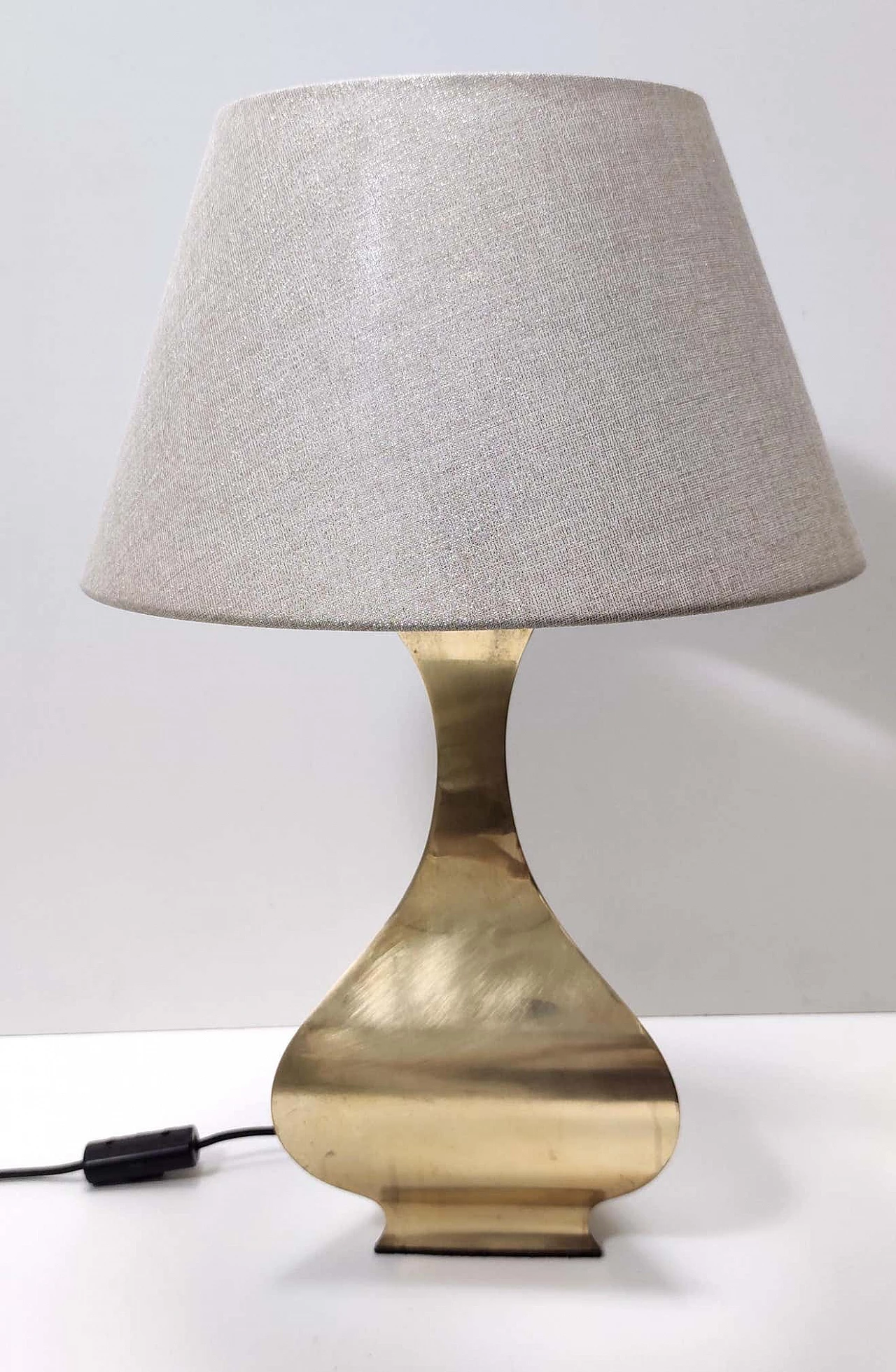 Pair of brass table lamps by Montagna Grillo and Tonello, 1970s 8
