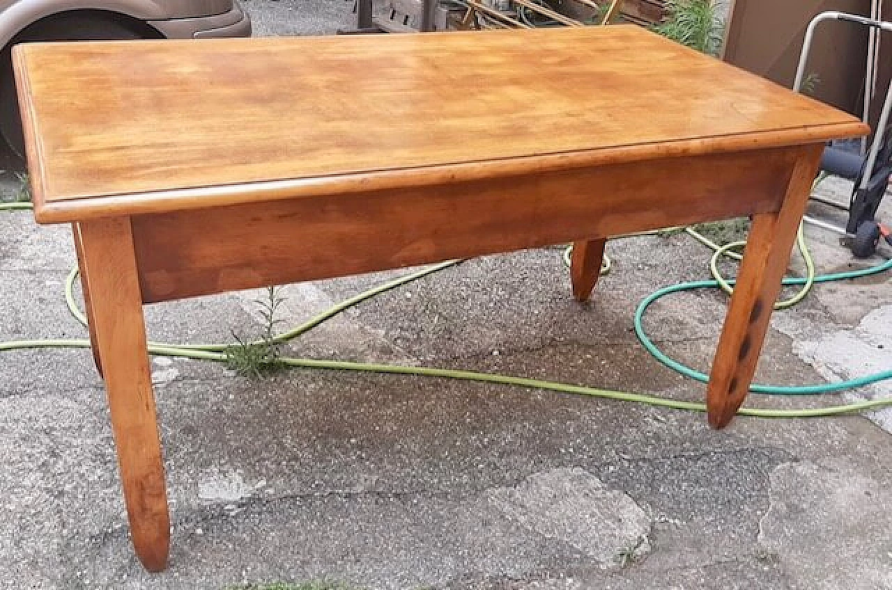 Oak table with two drawers 3
