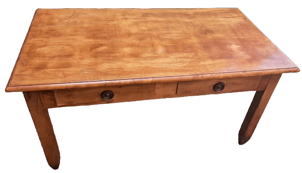 Oak table with two drawers 6