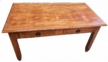 Oak table with two drawers