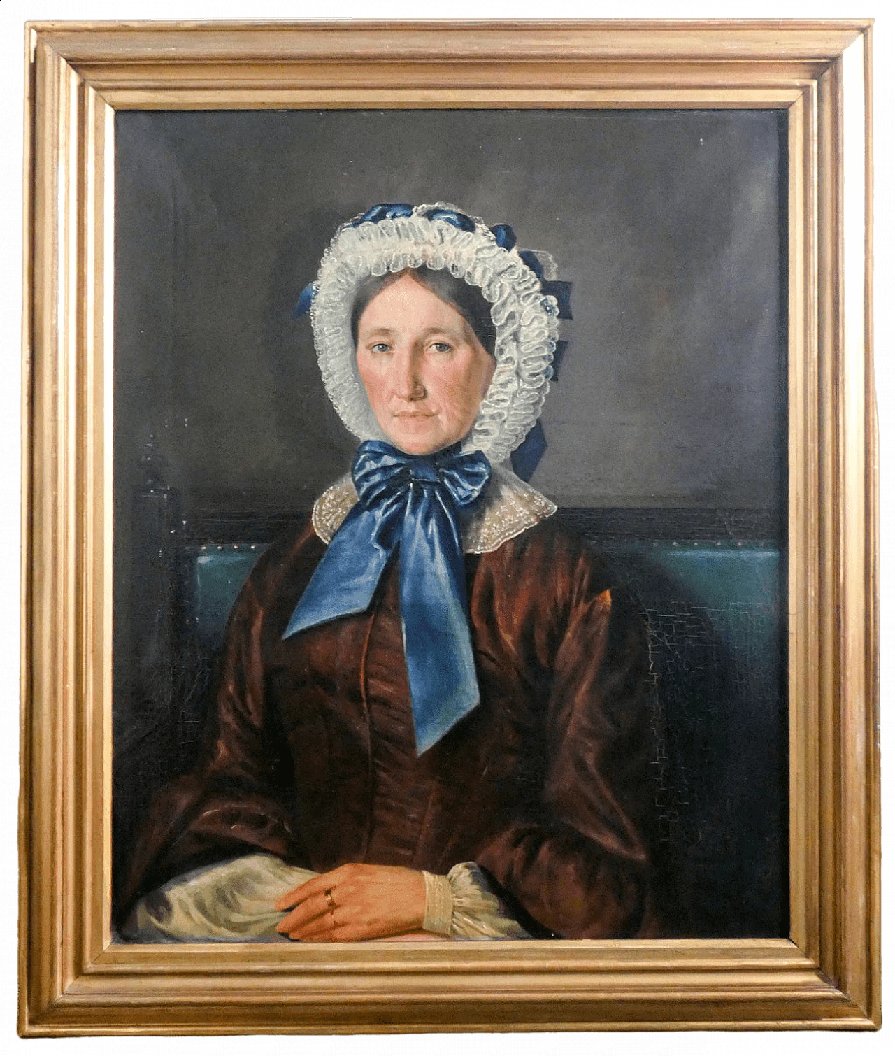 Ritratto di donna, olio su tela, metà '800 4