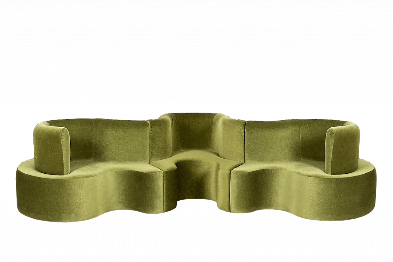 Cloverleaf modular sofa by Verner Panton for Verpan in collaboration with Prada, 1970s 7