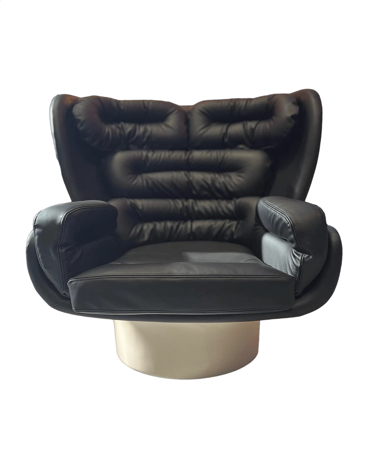 Elda leather armchair by Joe Colombo for Comfort, 1970s 8