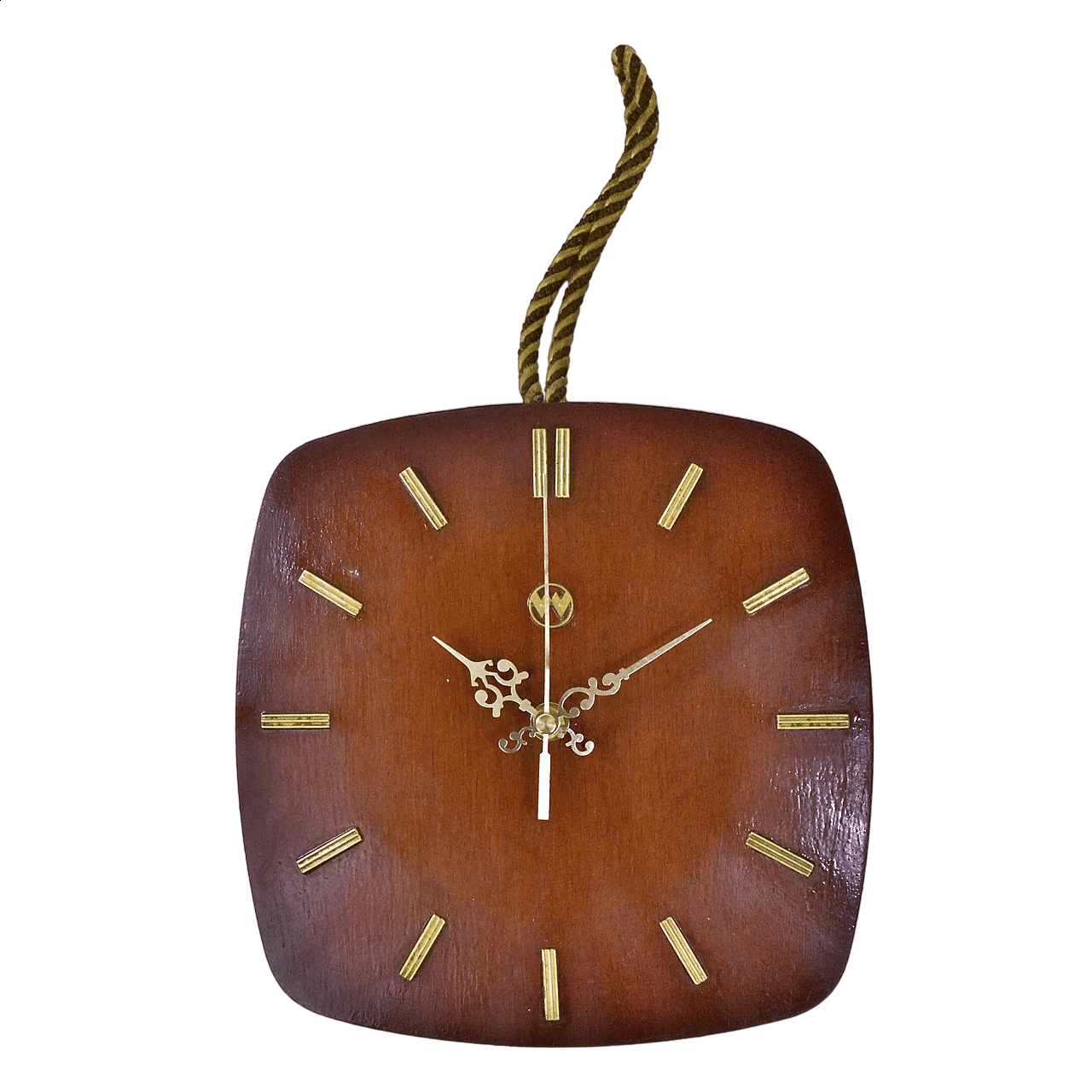 Solid beech wall clock by Ersten Uhren-Produktions, 1960s 7
