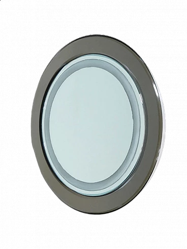 Specchio da parete retroilluminato, anni '70