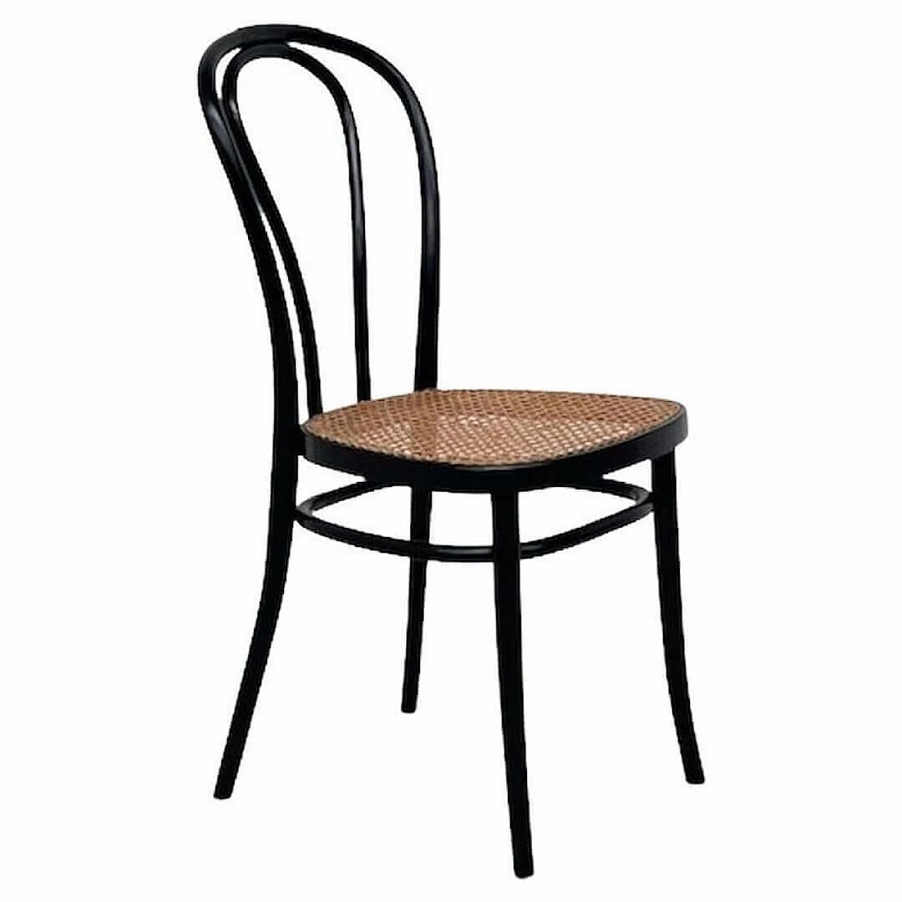 Sedia Thonet 243711 in faggio e paglia di Vienna per Herbatschek, anni '60 9
