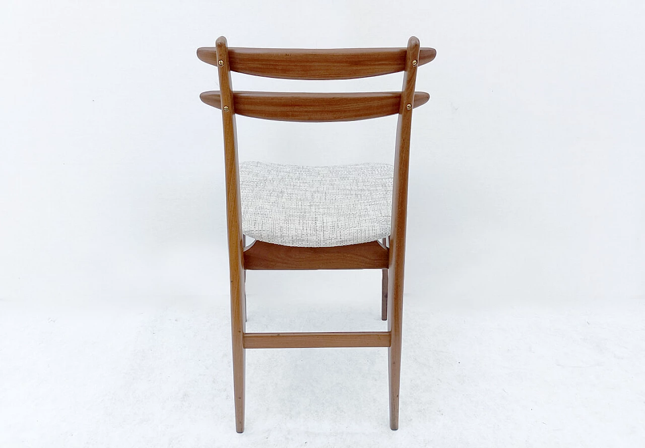 Pair of solid teak chairs in Danish style for AMMA Studio, 1950s 5