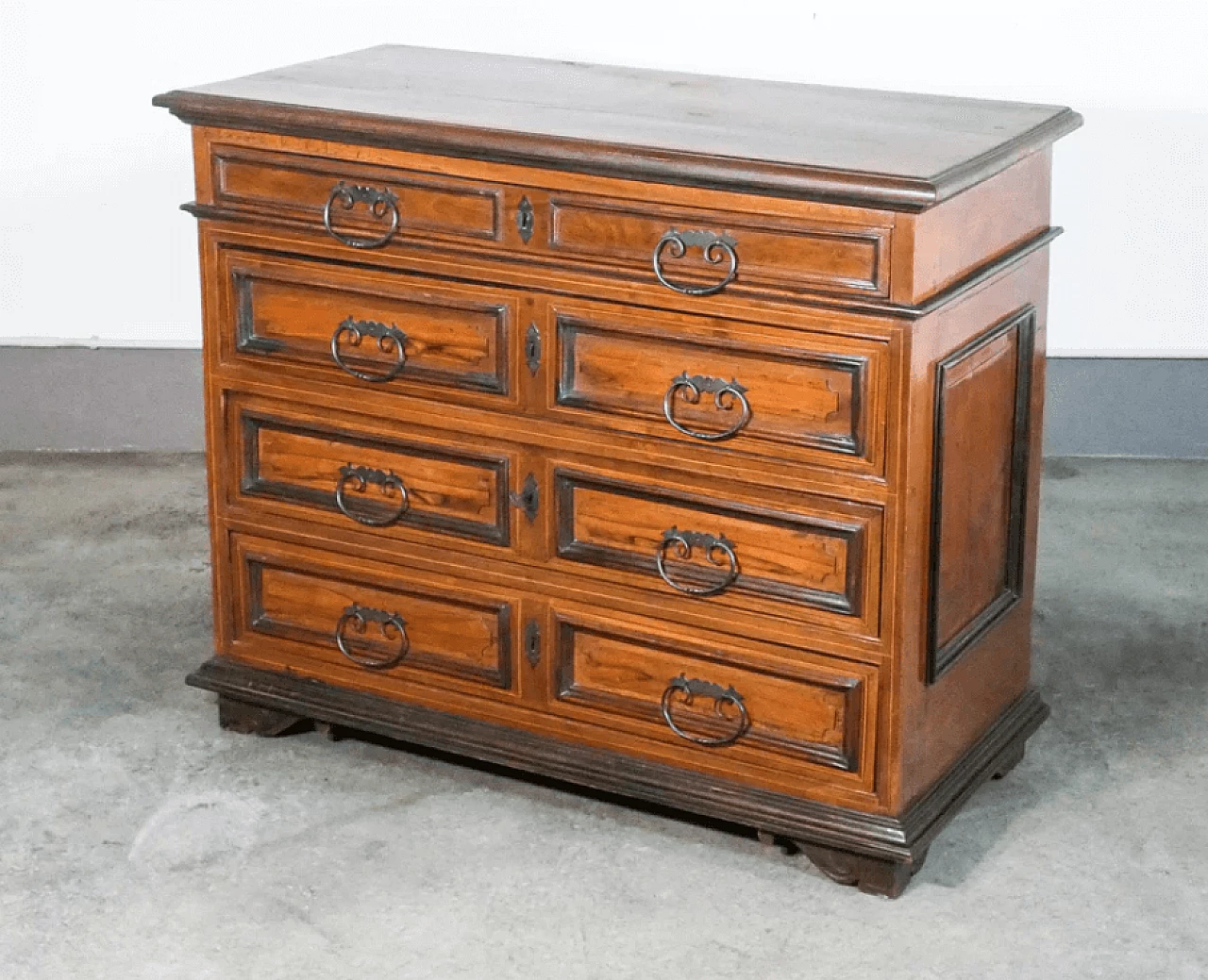 Comò canterano Luigi XIV in legno, '700 2