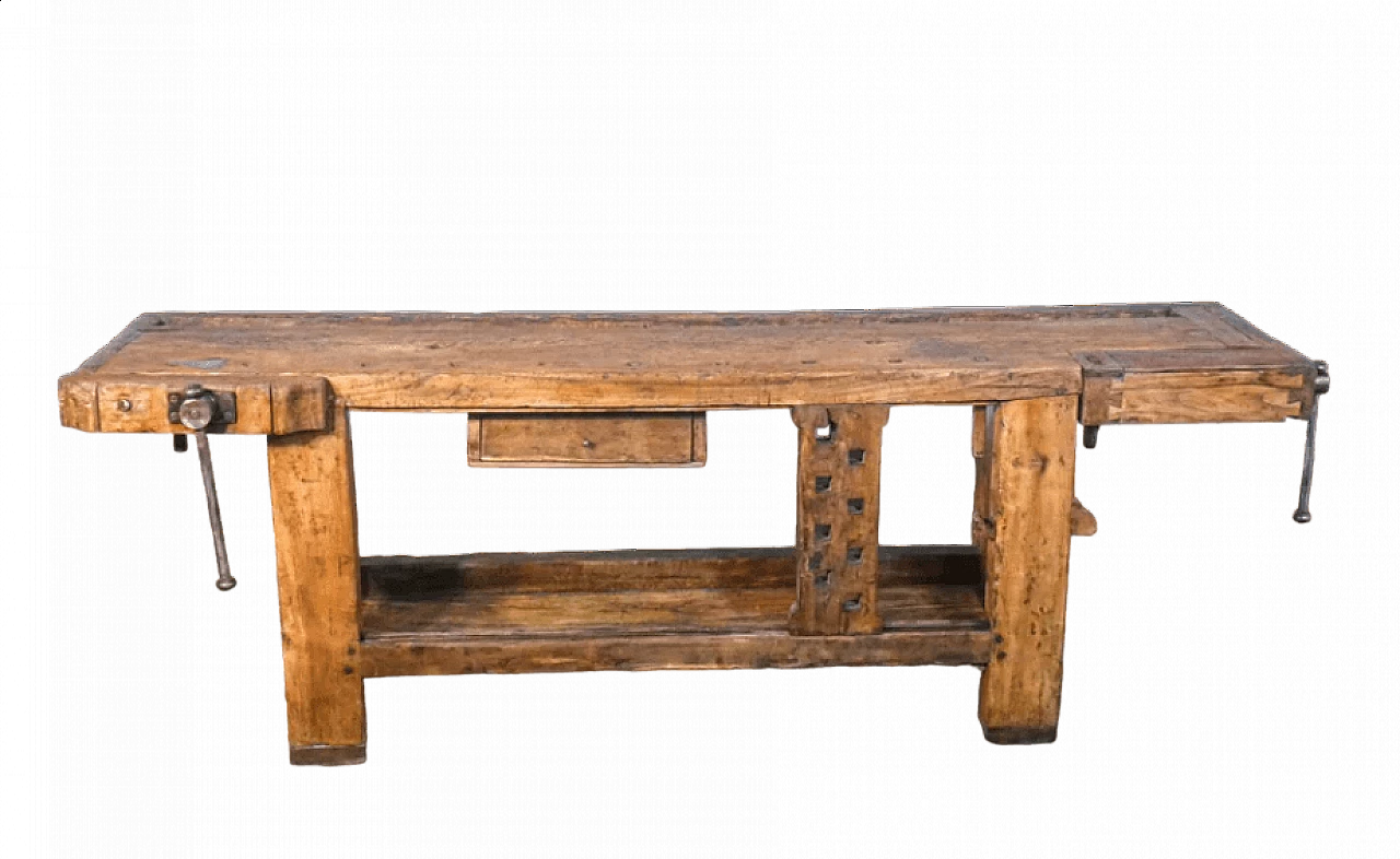Banco da falegname in legno, '800 11