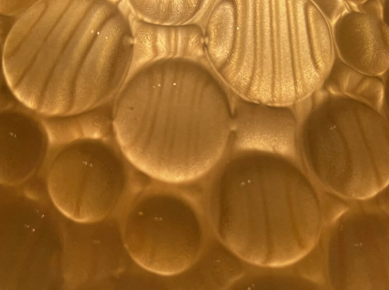 Plafoniera in vetro di Murano giallo e trasparente di Zonca, anni '70 7