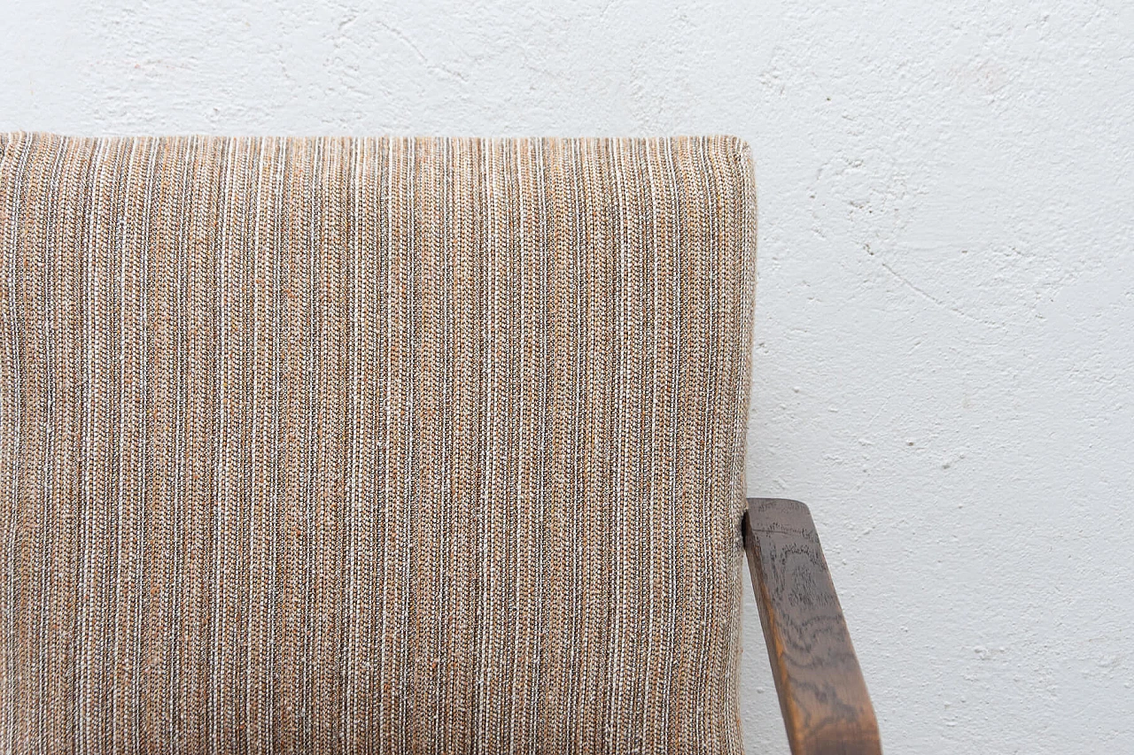 Coppia di poltrone in faggio curvato Art Deco, anni '30 14