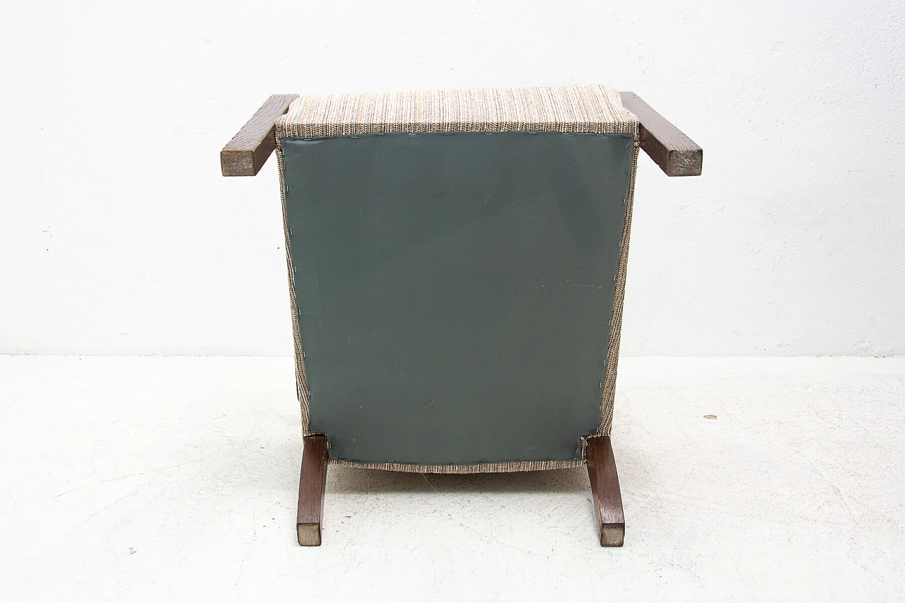 Coppia di poltrone in faggio curvato Art Deco, anni '30 22