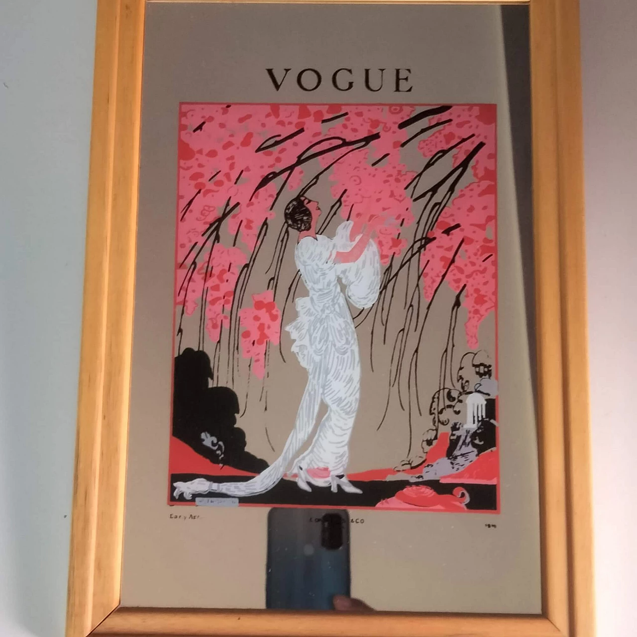 4 Specchi con decorazioni di Condé Nast & Co per Vogue, anni '60 1