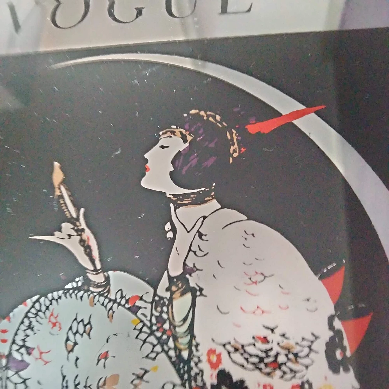 4 Specchi con decorazioni di Condé Nast & Co per Vogue, anni '60 5