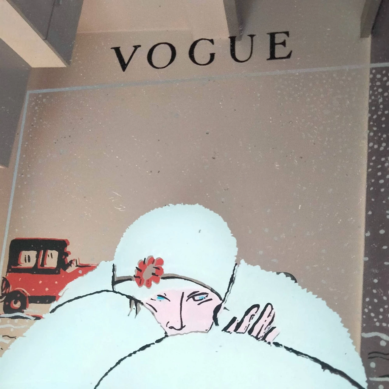 4 Specchi con decorazioni di Condé Nast & Co per Vogue, anni '60 10
