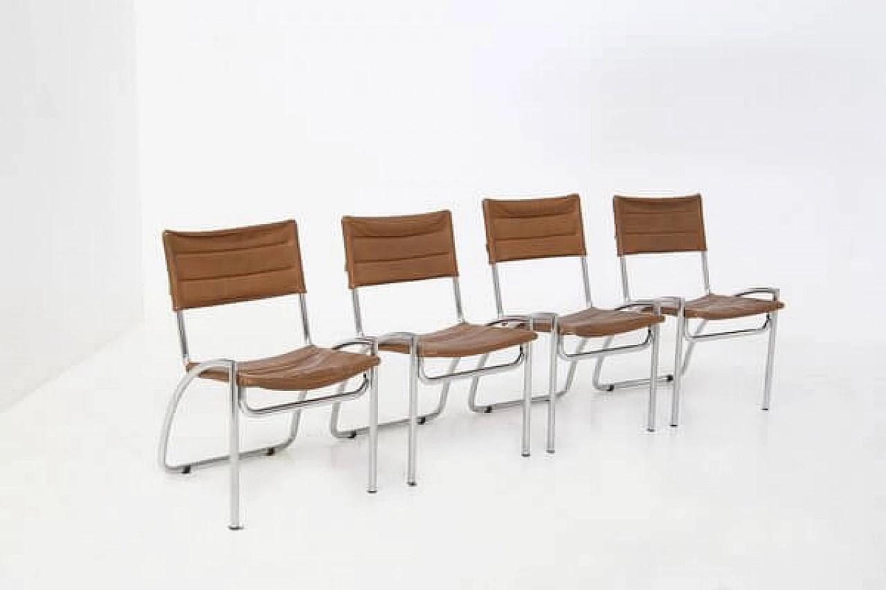 4 Lira Chairs by Gae Aulenti for Elam, 1950s 1