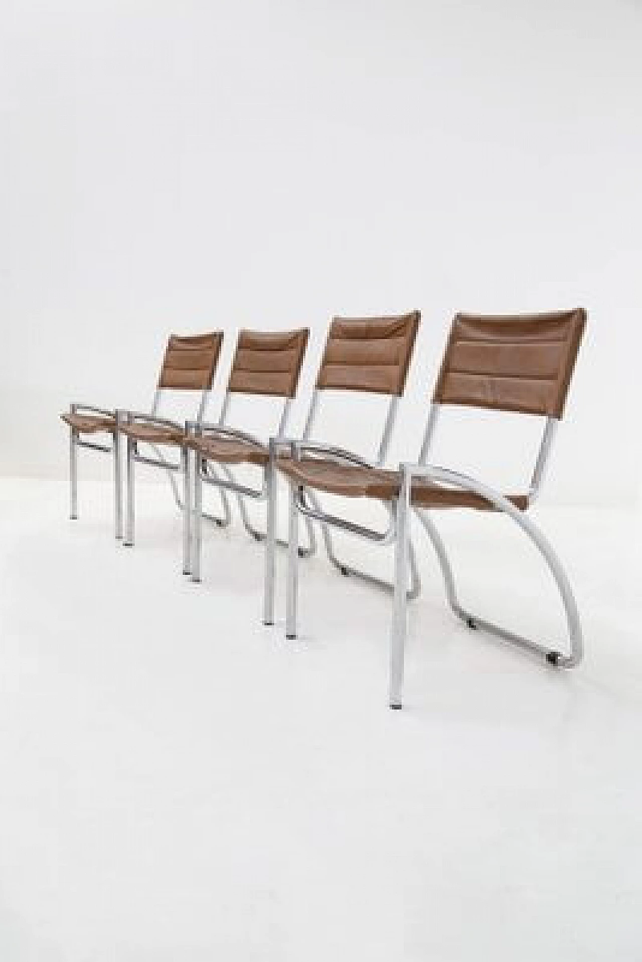 4 Lira Chairs by Gae Aulenti for Elam, 1950s 7