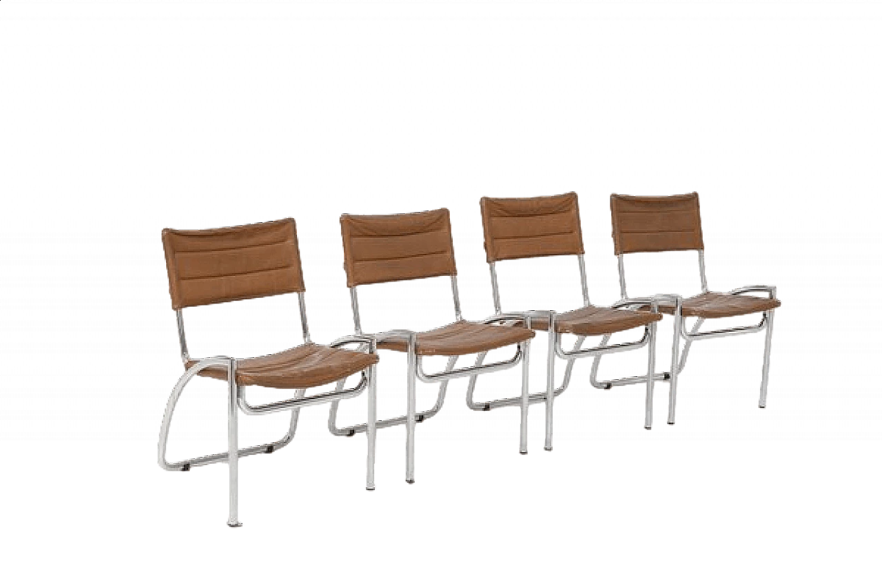4 Lira Chairs by Gae Aulenti for Elam, 1950s 13