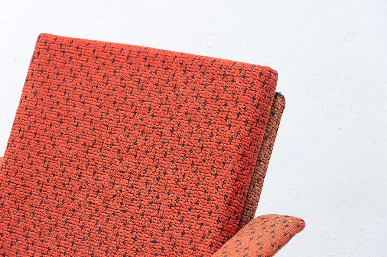 Poltrona in legno di faggio e tessuto di Jaroslav Smídek, anni '60 14