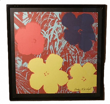 3 Litografie Flowers 1534/2400 di Andy Warhol per CMOA, 1964