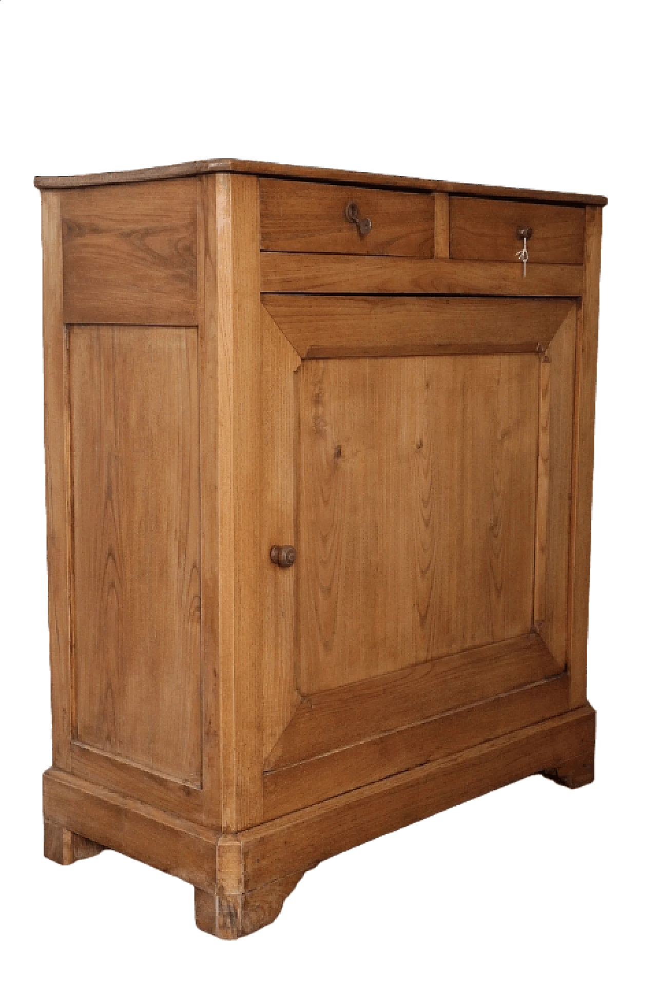 Credenza in rovere massello con anta e cassetti, fine '800 18